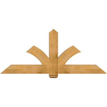 Ekena Millwork Redmond Rough Sawn Timber Gable Bracket, Western Red Cedar, 72"W x 30"H x 4"D x 6"F, 10/12 Pitch GBW072X30X0406RED00RWR